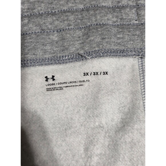 New Under Armour Rival Fleece Joggers Pants UA GRAY Women's Size 3X 1357035-035 - Picture 4 of 7
